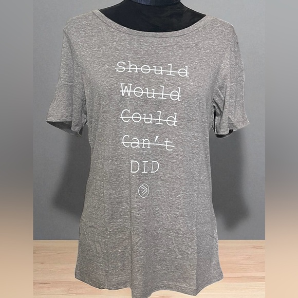 Gray Graphic Tee Motivational - Picture 4 of 5